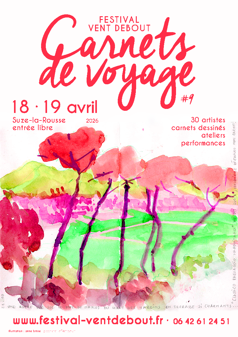 Affiche Festival Vent Debout des Carnets de voyage